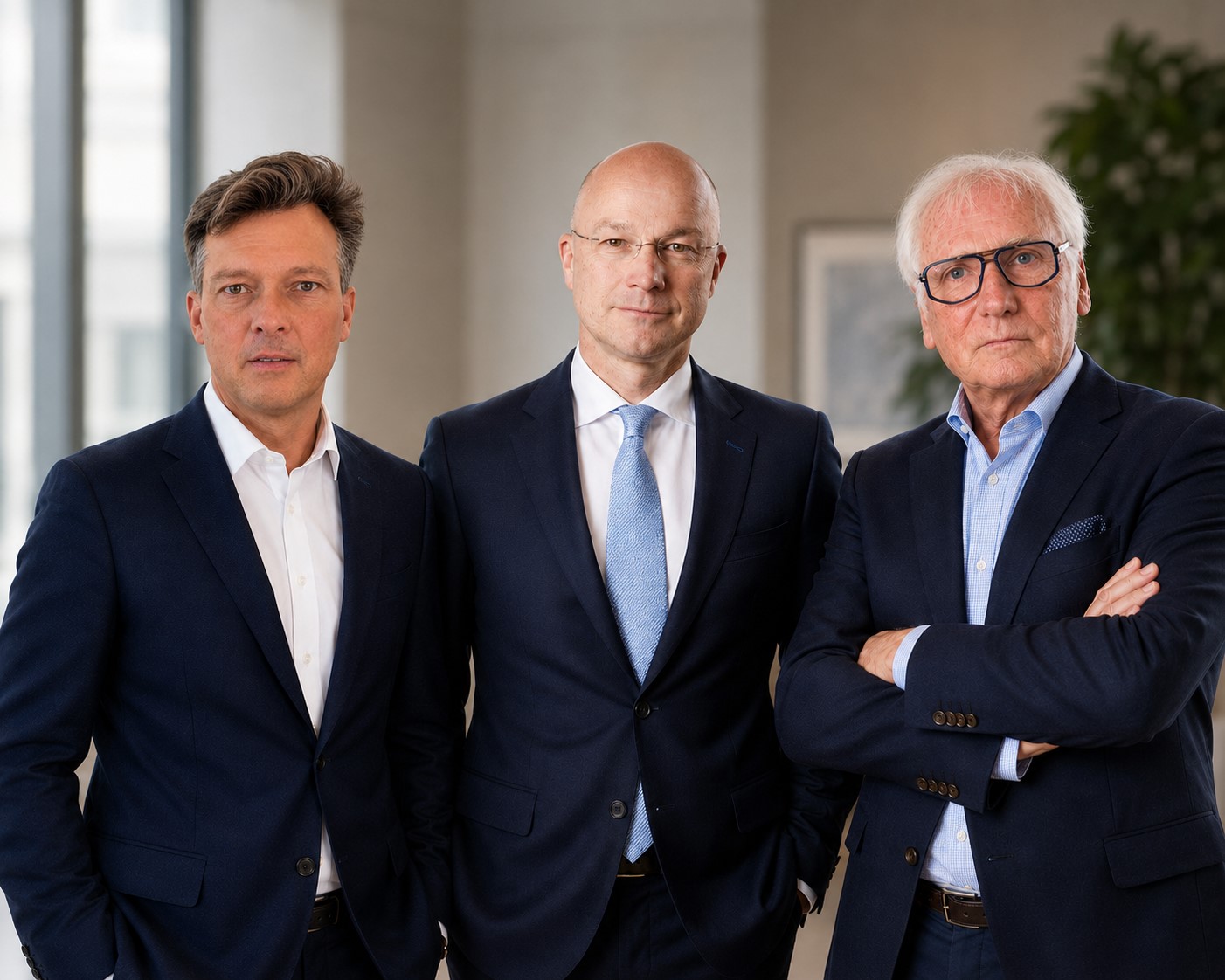 Jochen Hansen mit weiteren Vorstandsmitgliedern des Internationalen Wirtschaftssenats